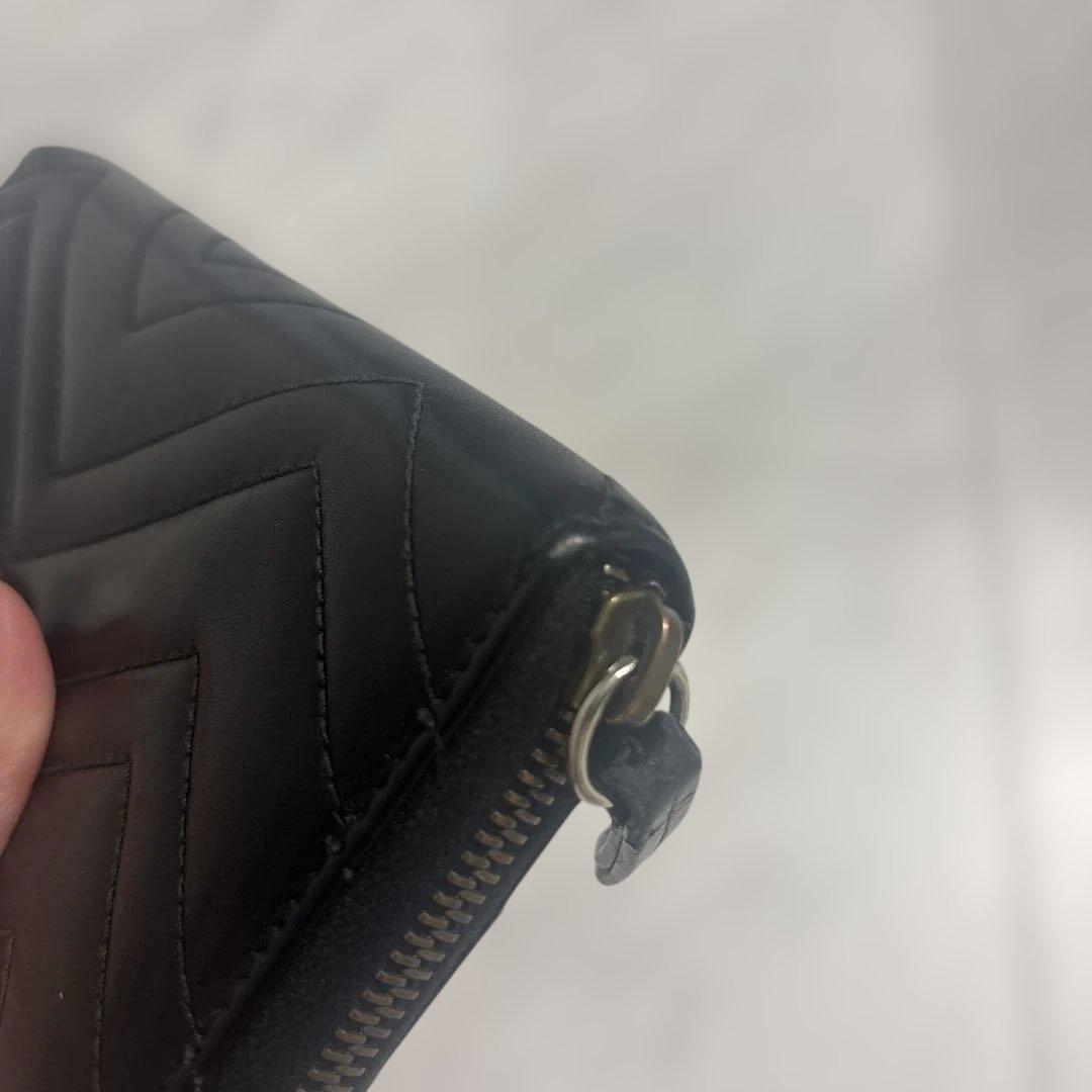 【 GUCCI グッチ 】財布 長財布 黒 ブラック キルティング