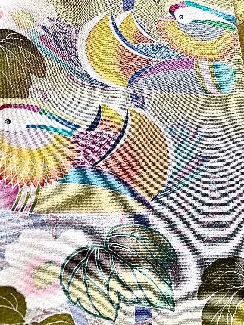 ご予約中 秀逸美品 鴛鴦 加賀友禅 世代を受け継ぐ名品 訪問着 気品ある優美さ