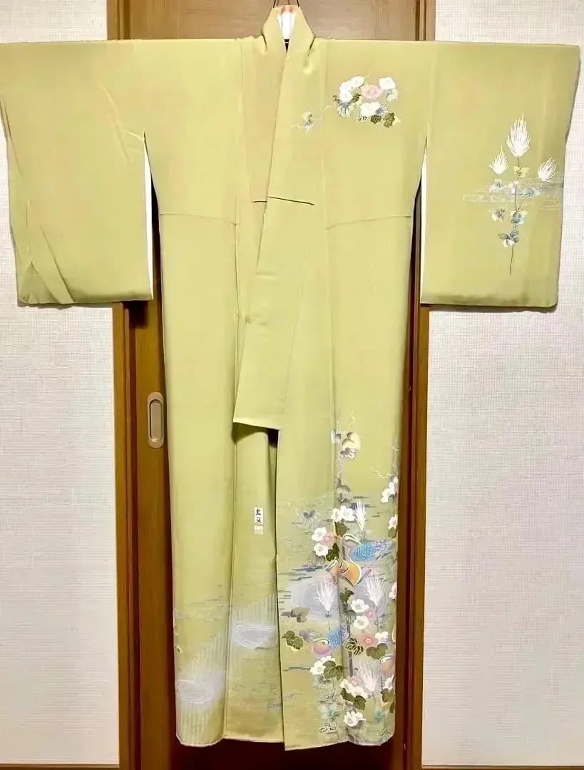 ご予約中 秀逸美品 鴛鴦 加賀友禅 世代を受け継ぐ名品 訪問着 気品ある優美さ