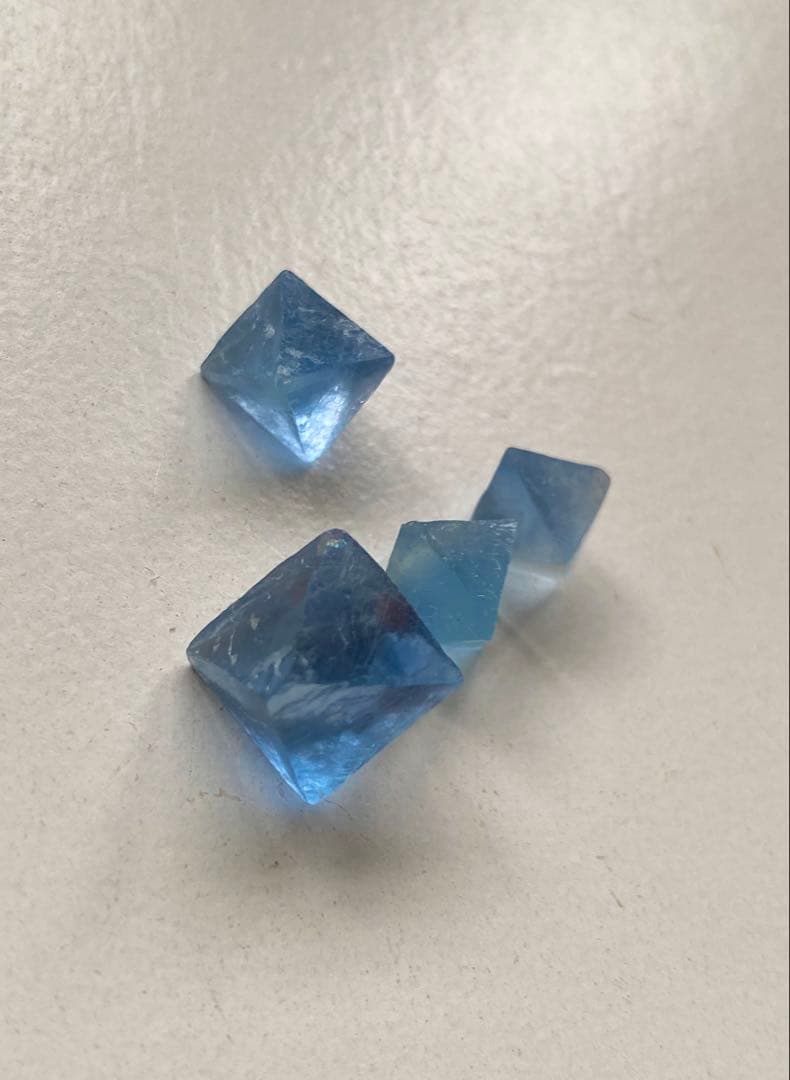 八面体 フローライト　ビンガム産　イリノイ産　12個セット　蛍石　鉱物標本