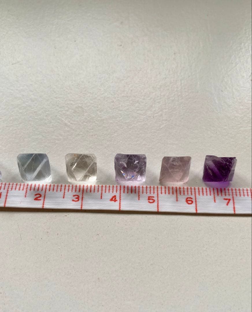 八面体 フローライト　ビンガム産　イリノイ産　12個セット　蛍石　鉱物標本