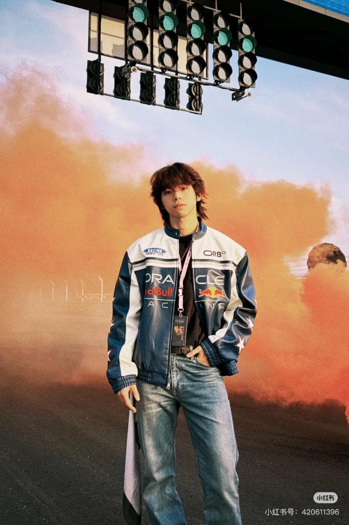 Holliste × Red Bull コラボ レザージャケット