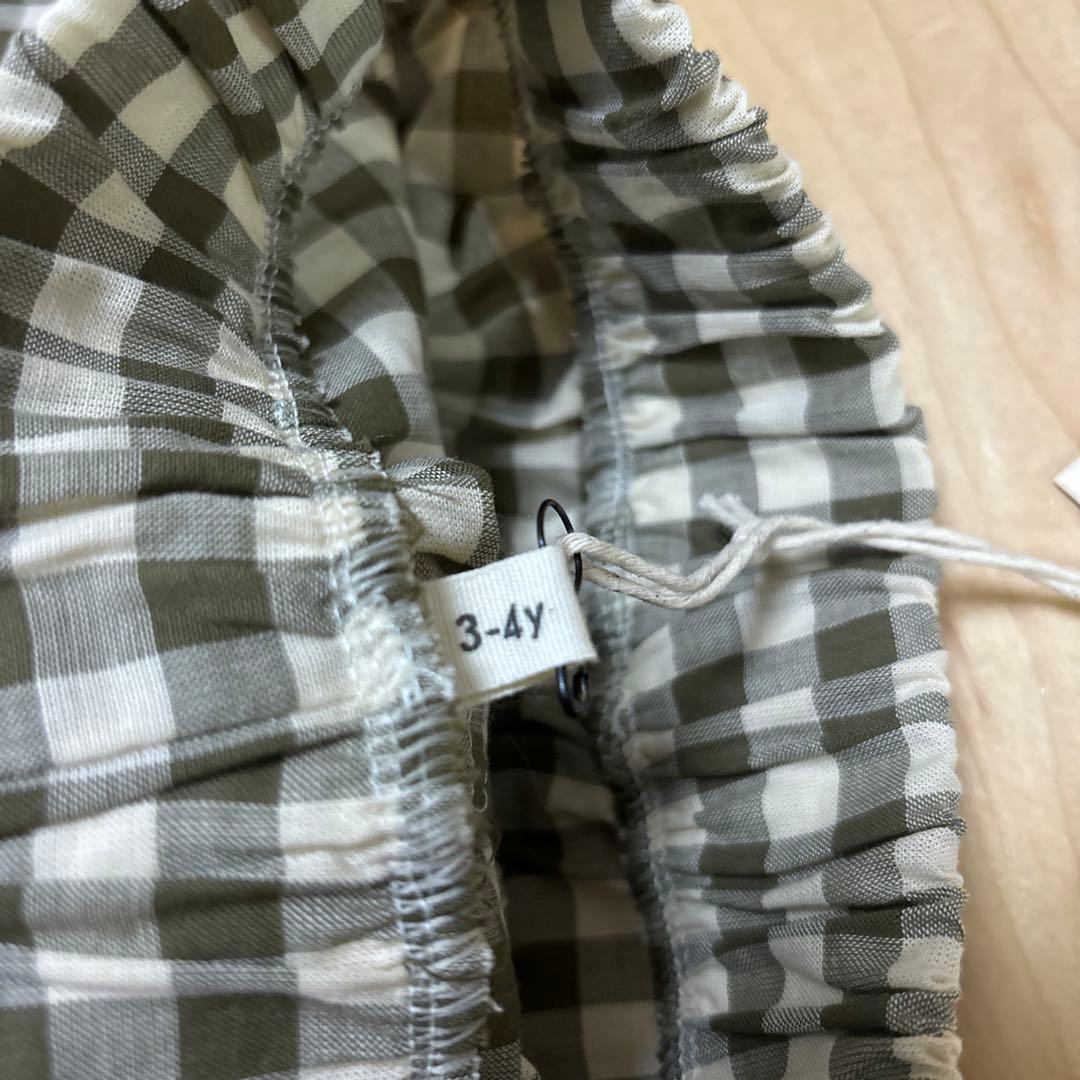 オーガニックズー　　ギンガムパンツ