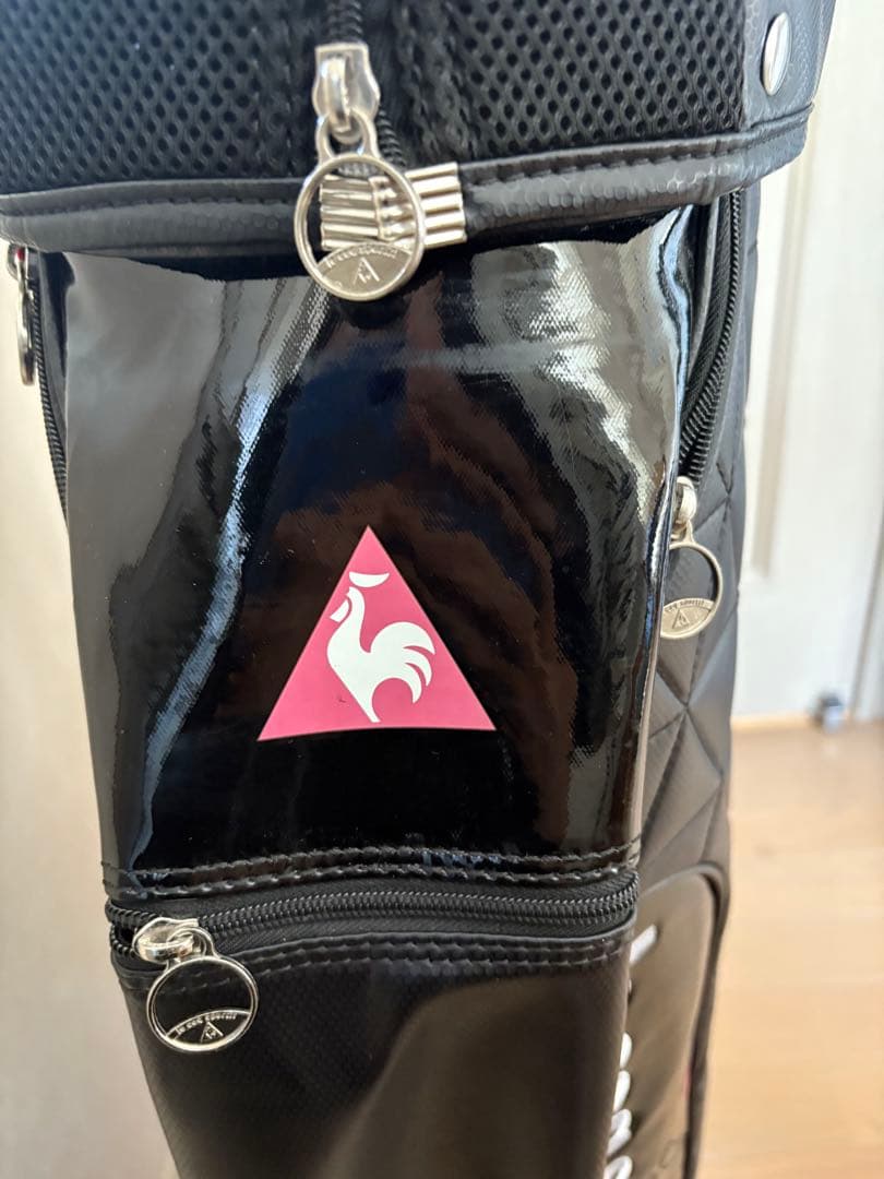 le coq sportif ゴルフバッグ ブラック ピンク