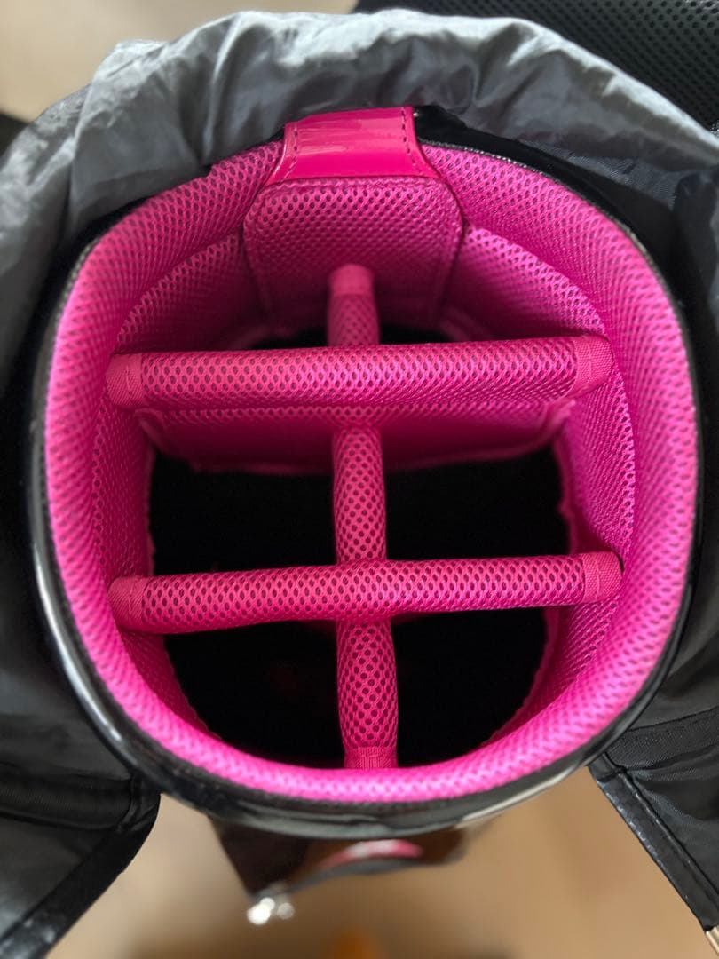 le coq sportif ゴルフバッグ ブラック ピンク