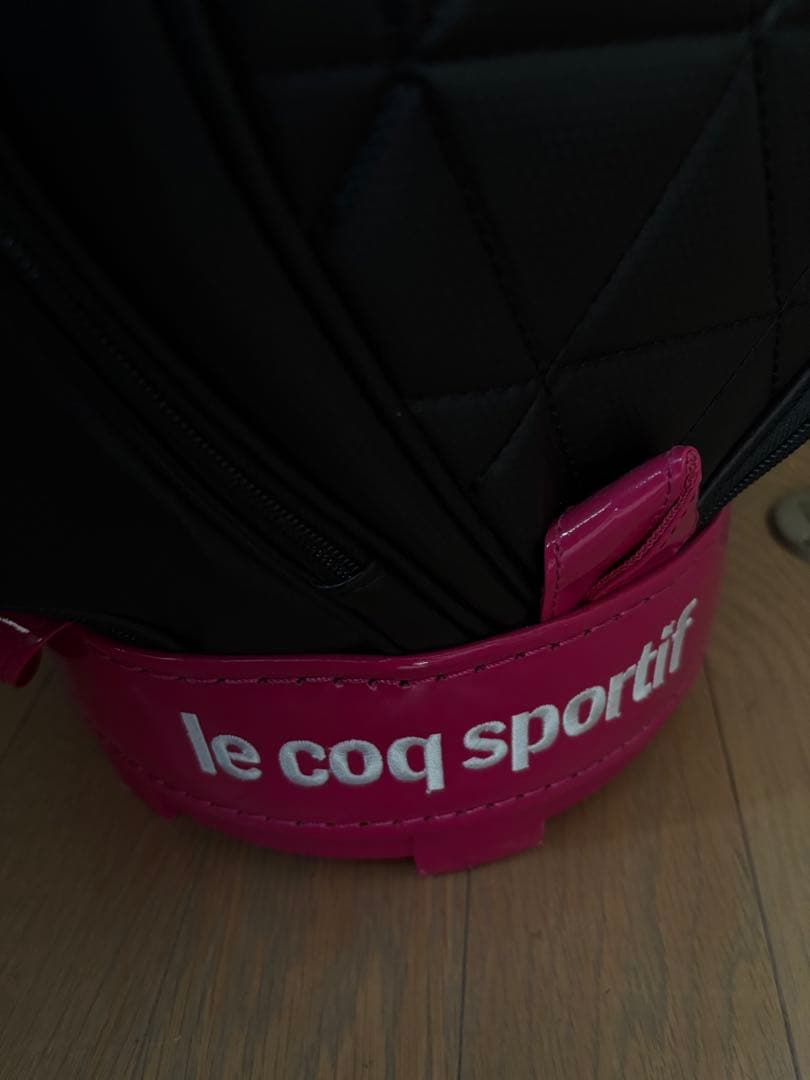 le coq sportif ゴルフバッグ ブラック ピンク
