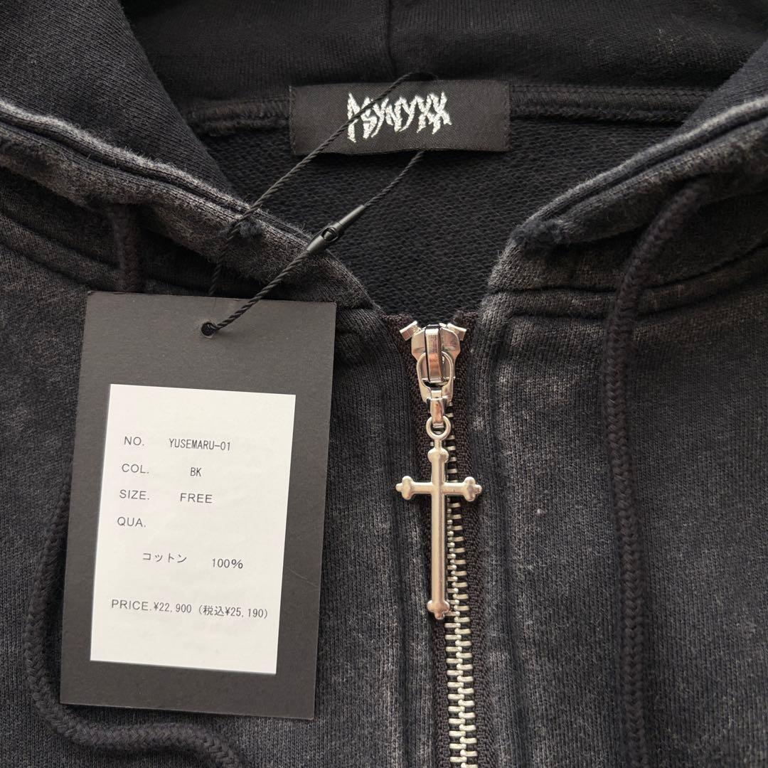 【専用✨新品タグ付】PSYNYXX ゆせまる コラボパーカー ブラック 地雷系