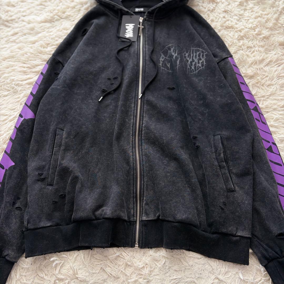 【専用✨新品タグ付】PSYNYXX ゆせまる コラボパーカー ブラック 地雷系