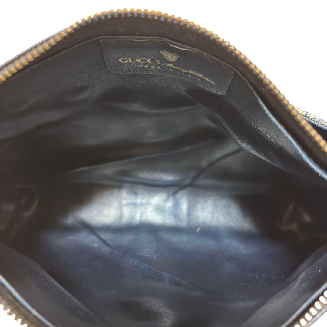 オールドグッチ シェリーライン GGスプリーム ロゴ金具 クラッチバッグ