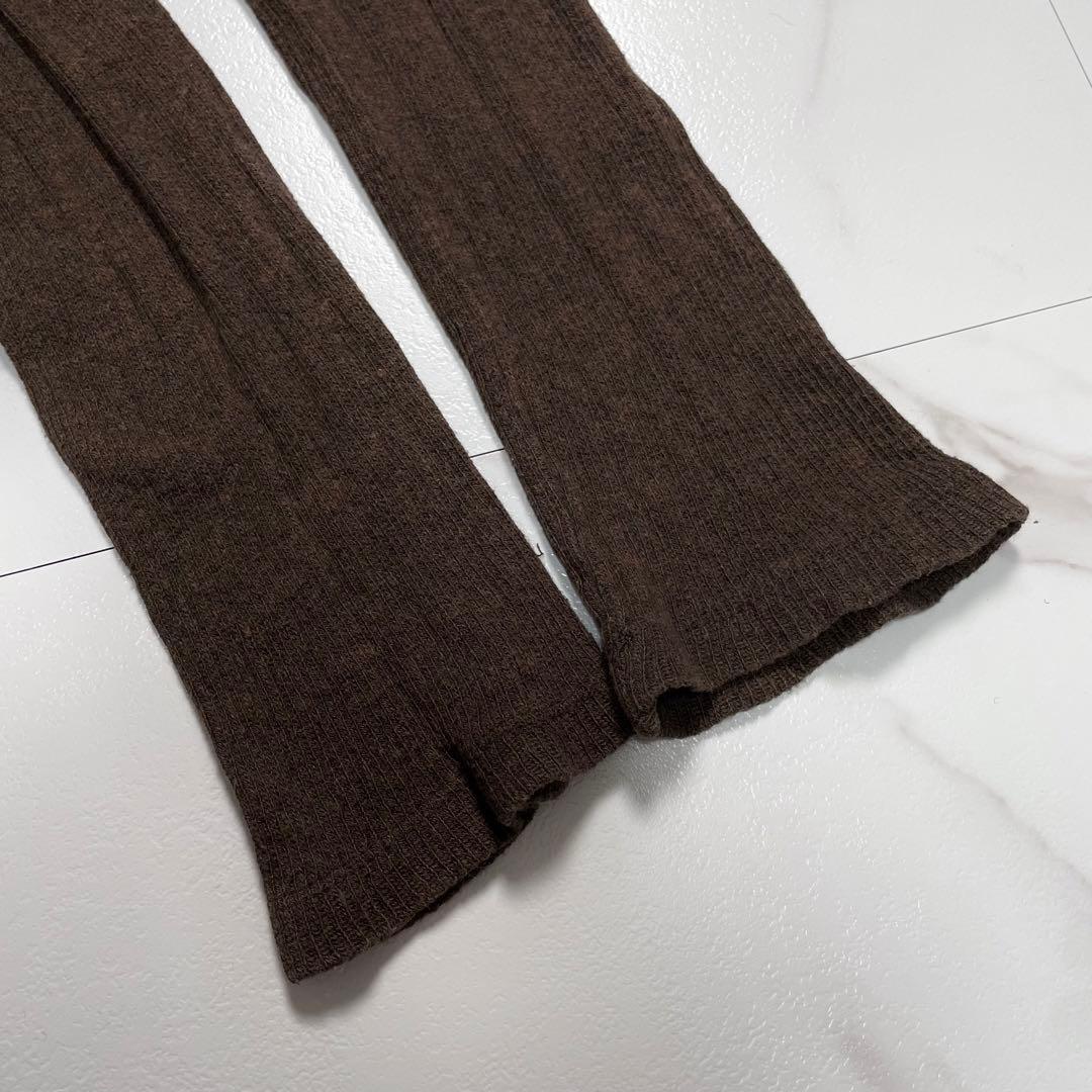 45R フォーティーファイブアール 長袖 コットン カットソー フリル ブラウン