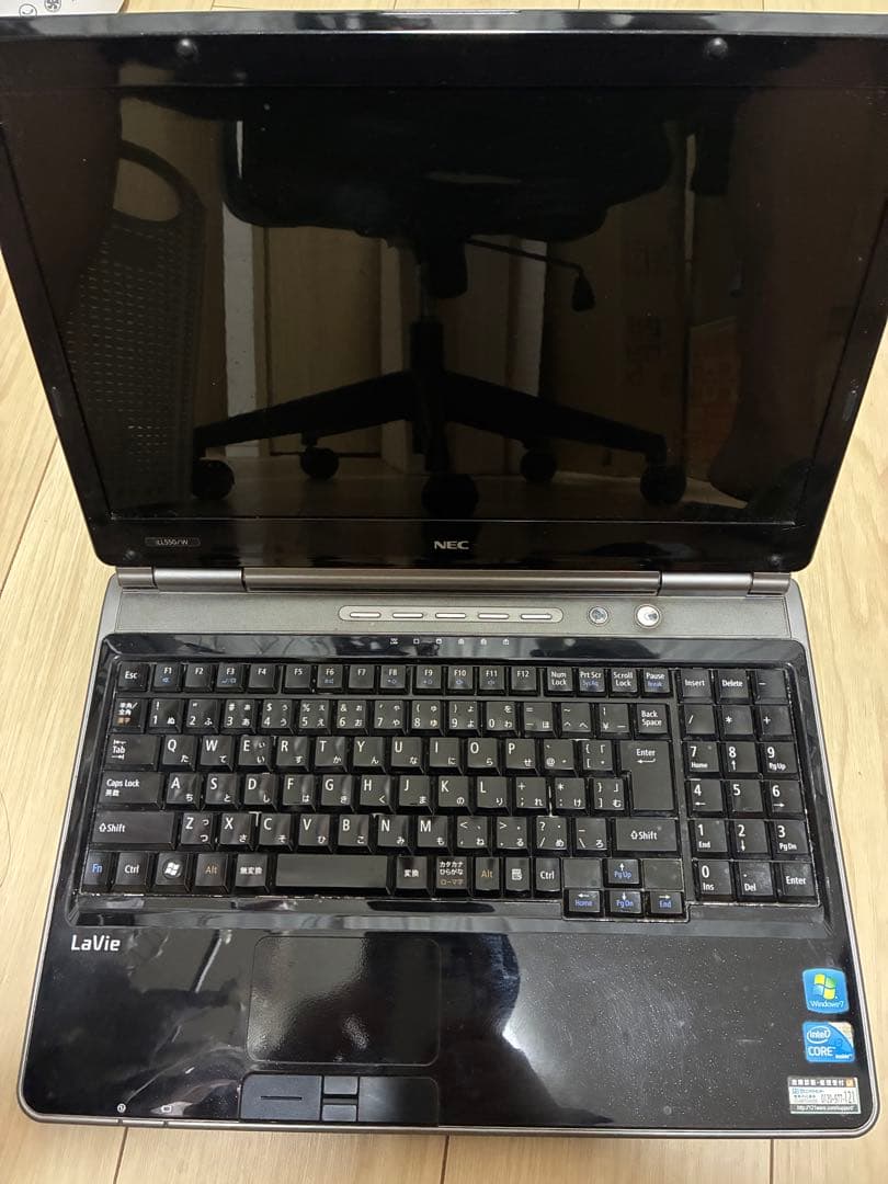 ノートPC NEC LaVie LL550/W win7 office付き