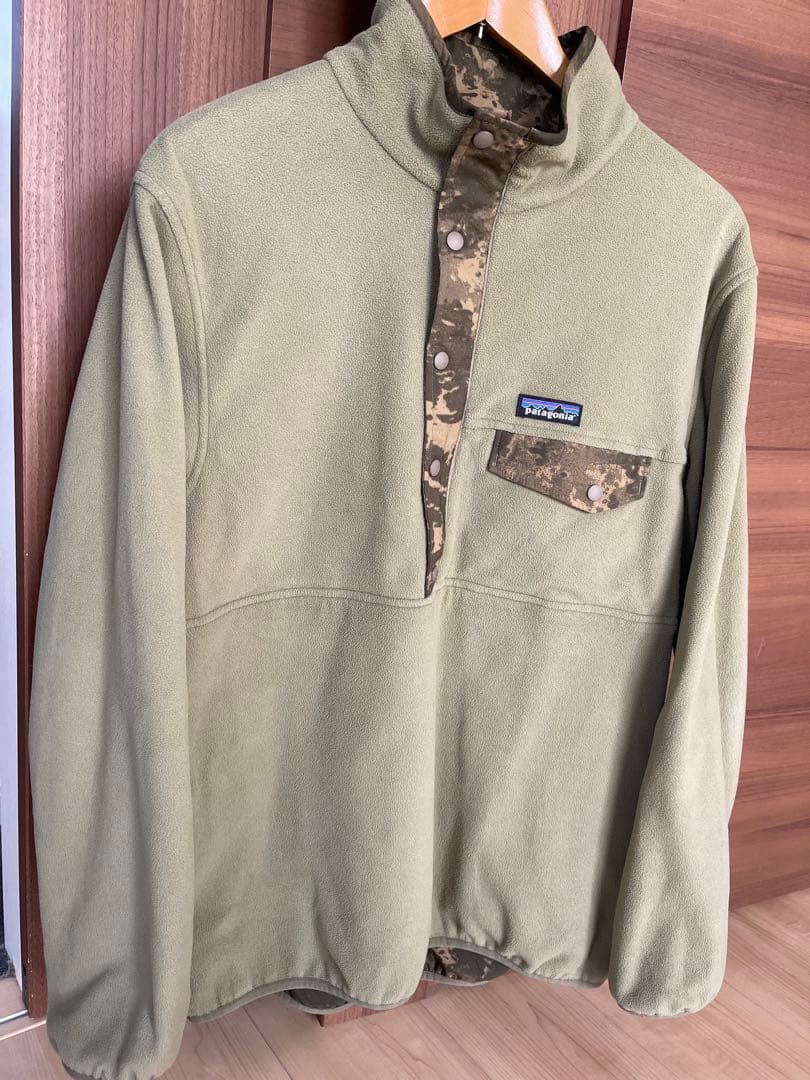 パダゴニアリバーシブルスナップＴ グリゼードプルオーバー