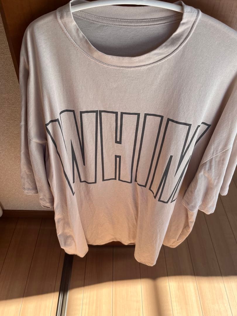 リラックスロゴTシャツ　グレージュ