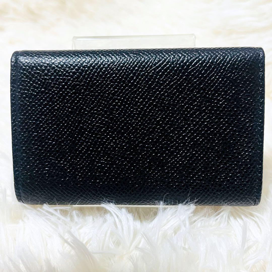 ✨極美品✨ BVLGARI キーケース レザー 6連 キーリング ブラック 男女