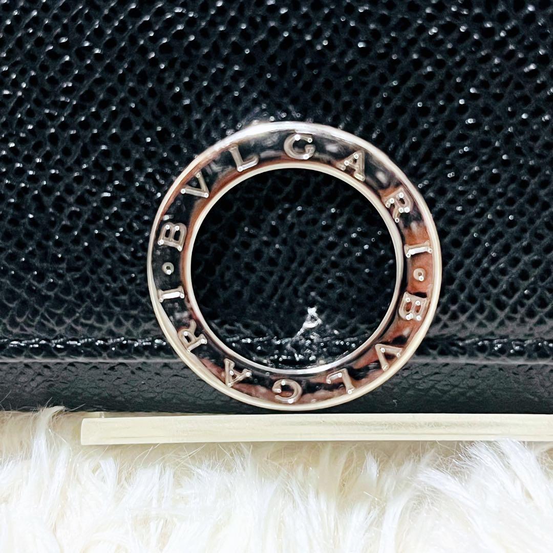 ✨極美品✨ BVLGARI キーケース レザー 6連 キーリング ブラック 男女