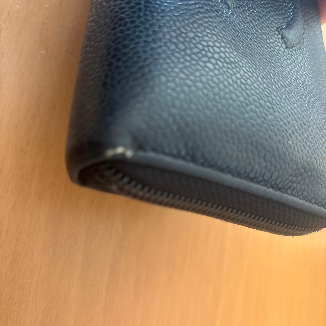 Axitさま専用CHANEL ブラックレザー長財布