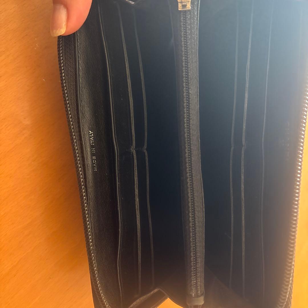 Axitさま専用CHANEL ブラックレザー長財布