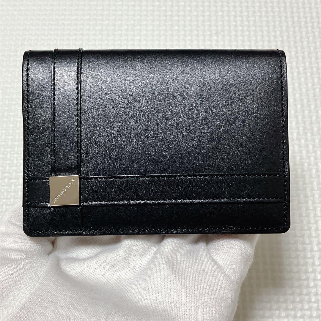 ・未使用　BURBERRYバーバリー レザーカードケース　名刺入れ　黒　箱付き