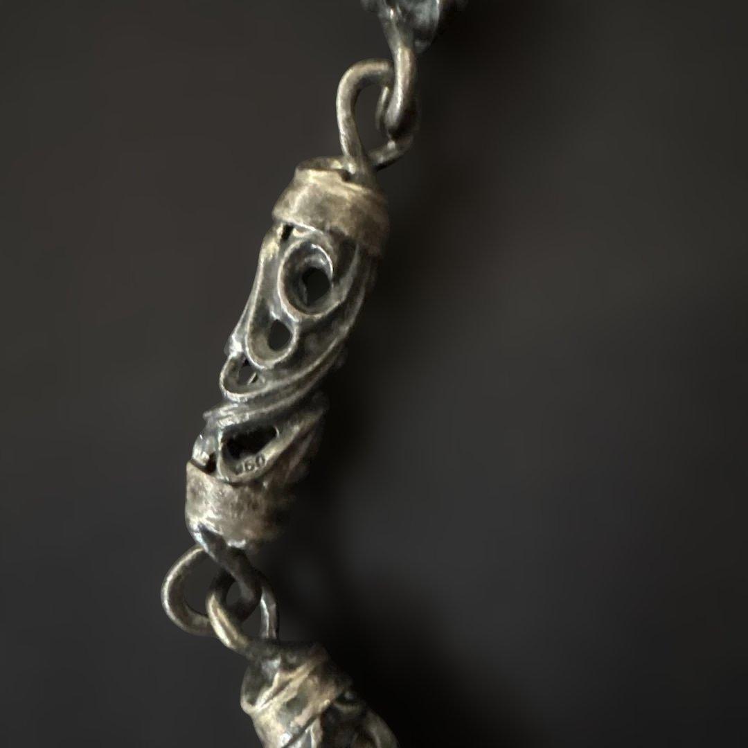 シルバー 950 ウォレットチェーン　ローラー