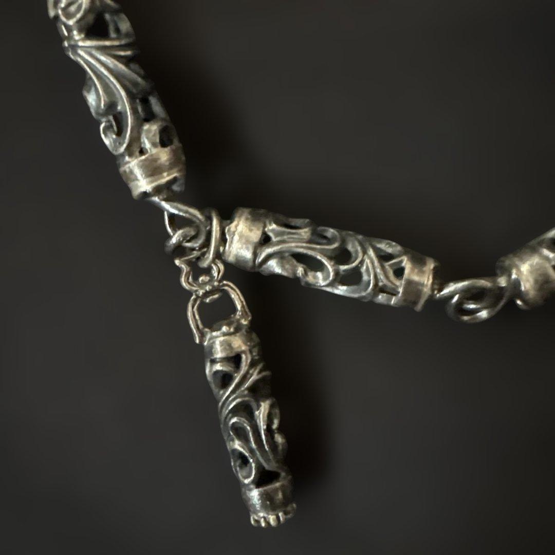 シルバー 950 ウォレットチェーン　ローラー