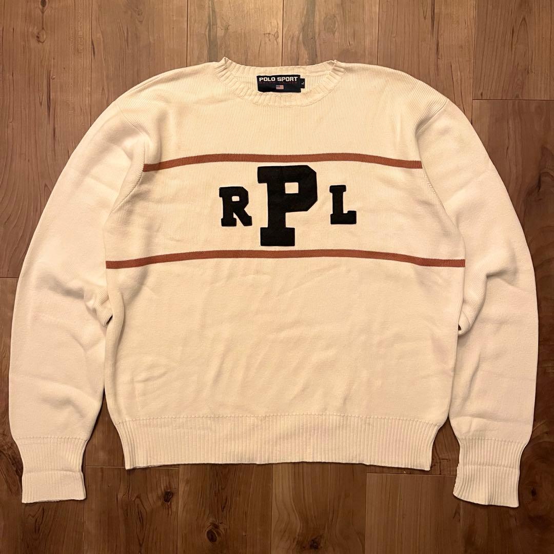 Polo Sport RPLロゴ ニットセーター ラルフローレンビンテージ