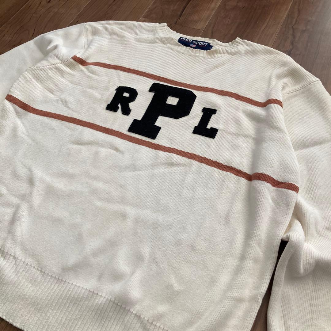 Polo Sport RPLロゴ ニットセーター ラルフローレンビンテージ
