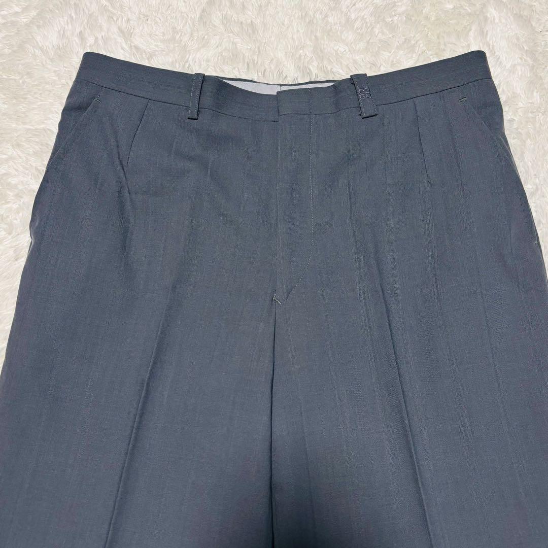 高級 GIVENCHY スーツ ダークグレー シャードチェック セットアップ L