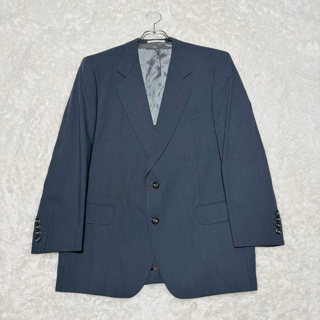 高級 GIVENCHY スーツ ダークグレー シャードチェック セットアップ L