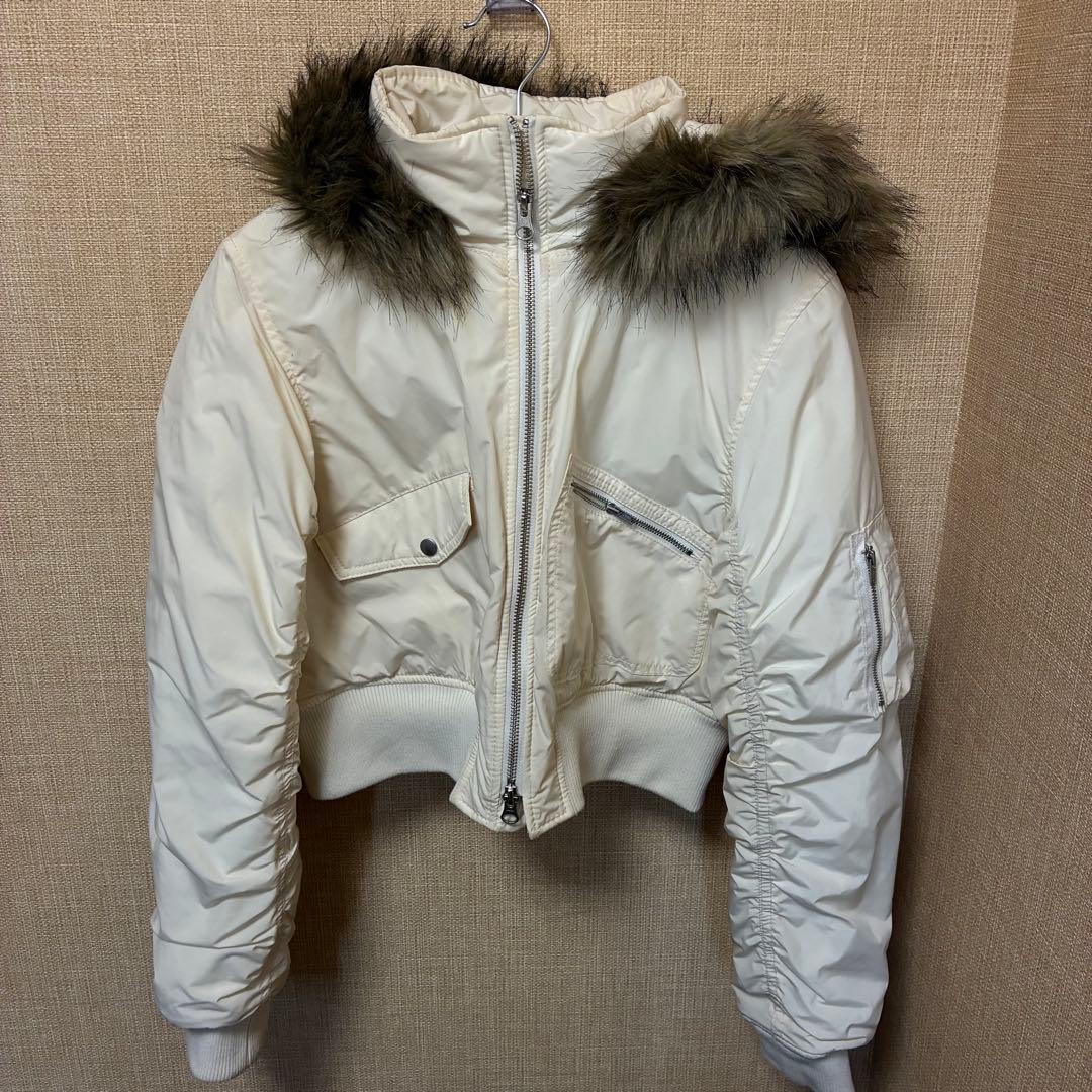 Laguagem Hood Compact Military ブルゾン 白