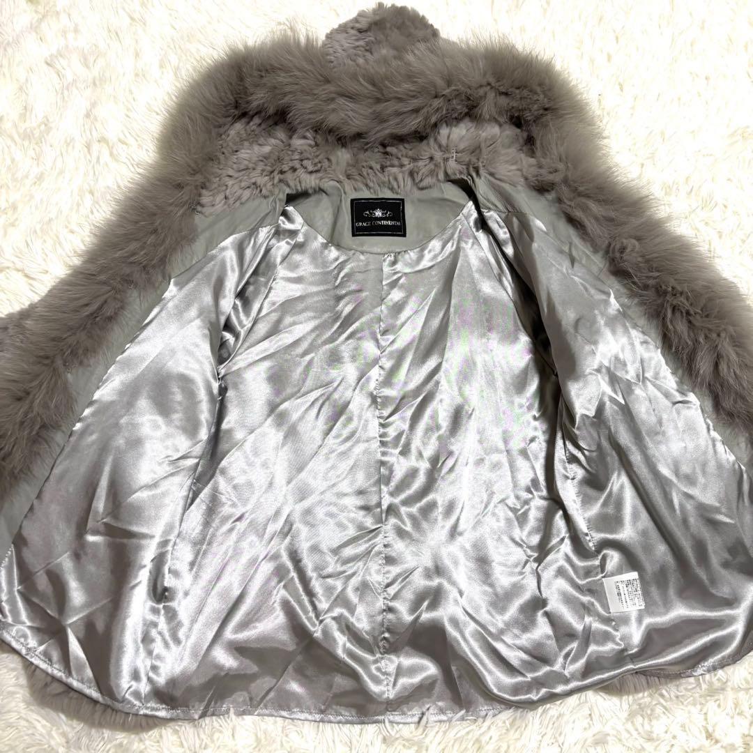 【極美品】GRACE CONTINENTAL レッキスラビット　ファー ポンチョ