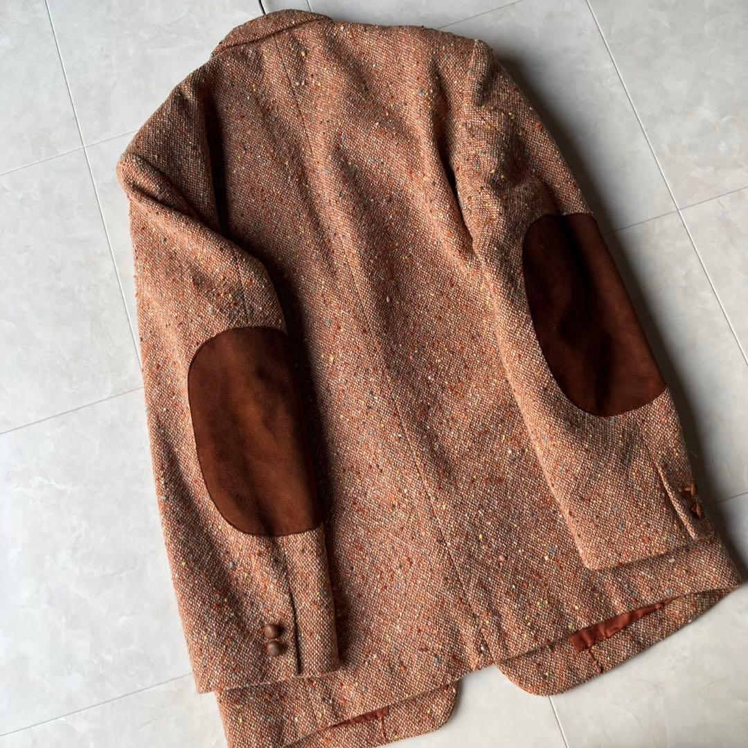 ピンクハウス PINK HOUSE ミックスツイードジャケット エルボーパッチ