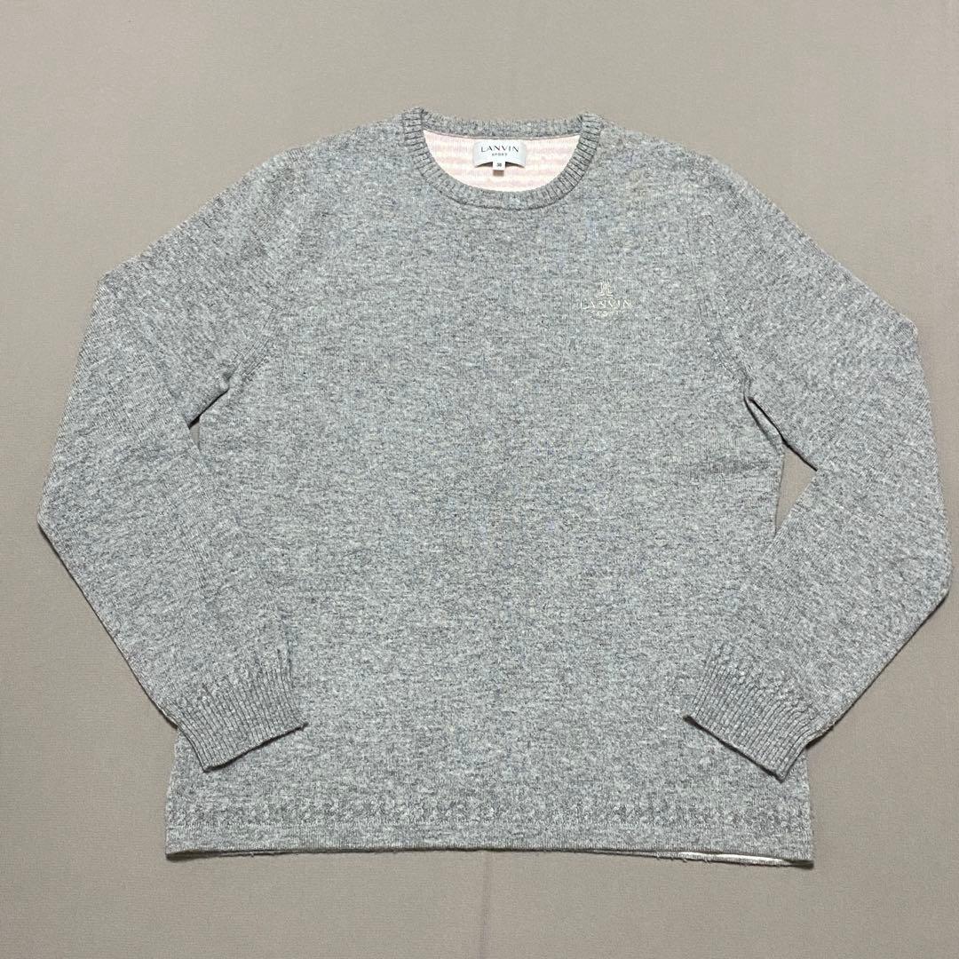 ランバンスポールLANVIN SPORT カシミヤニットセーター 38