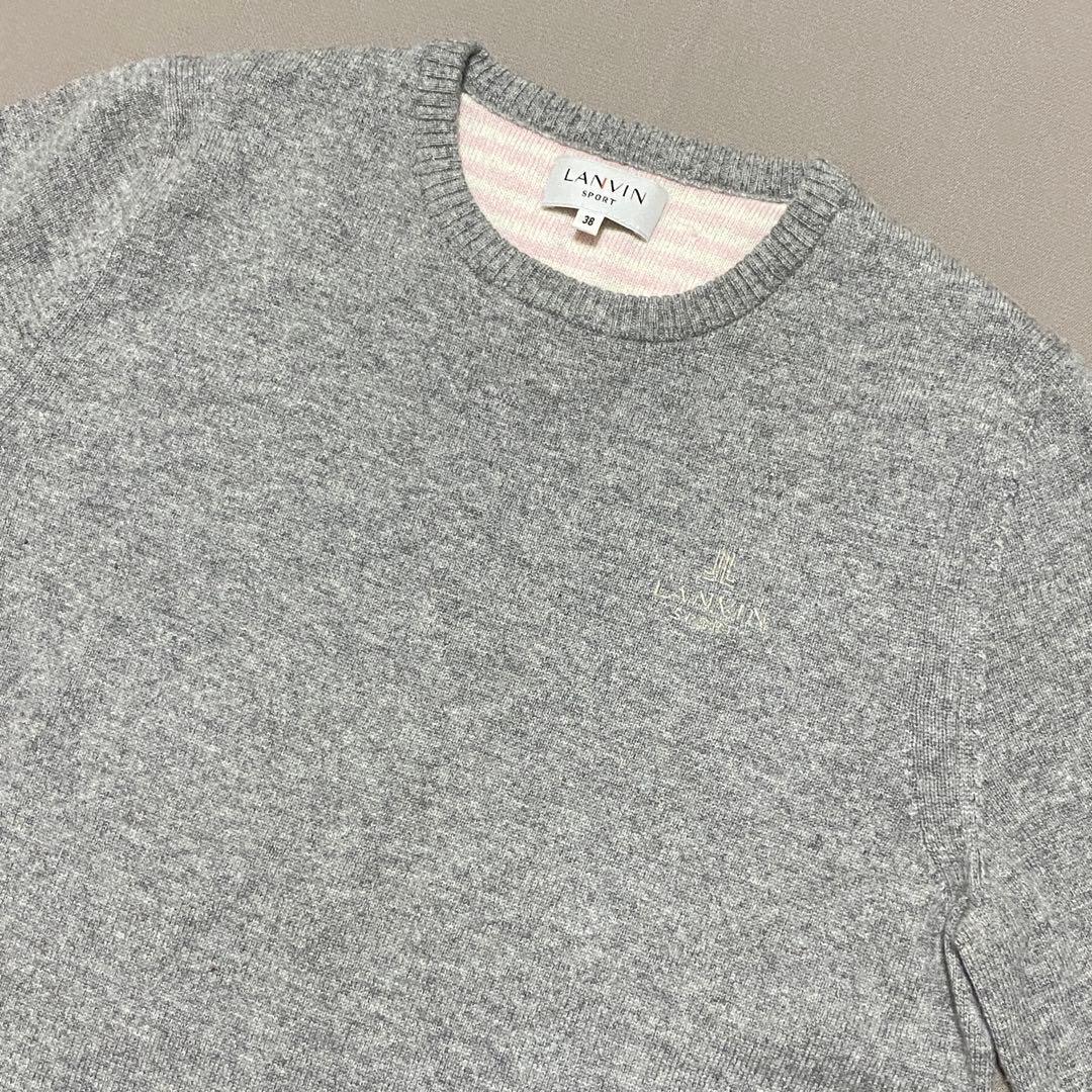 ランバンスポールLANVIN SPORT カシミヤニットセーター 38