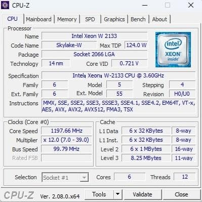 ワークステーション HP Z4 G4 XEON W-2133/SSD256GB HDD1TB