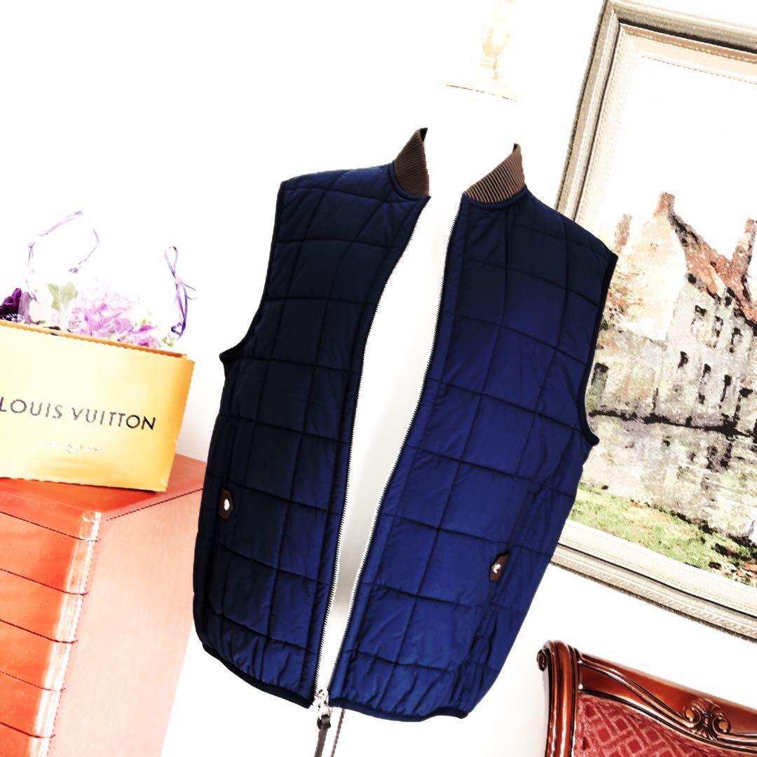 新品 LouisVuitton ヴィトン キルティング ベスト ネイビー ジレ