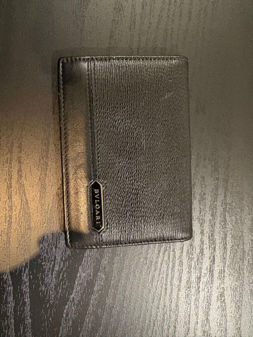 BVLGARI ブラック レザー 名刺入れ