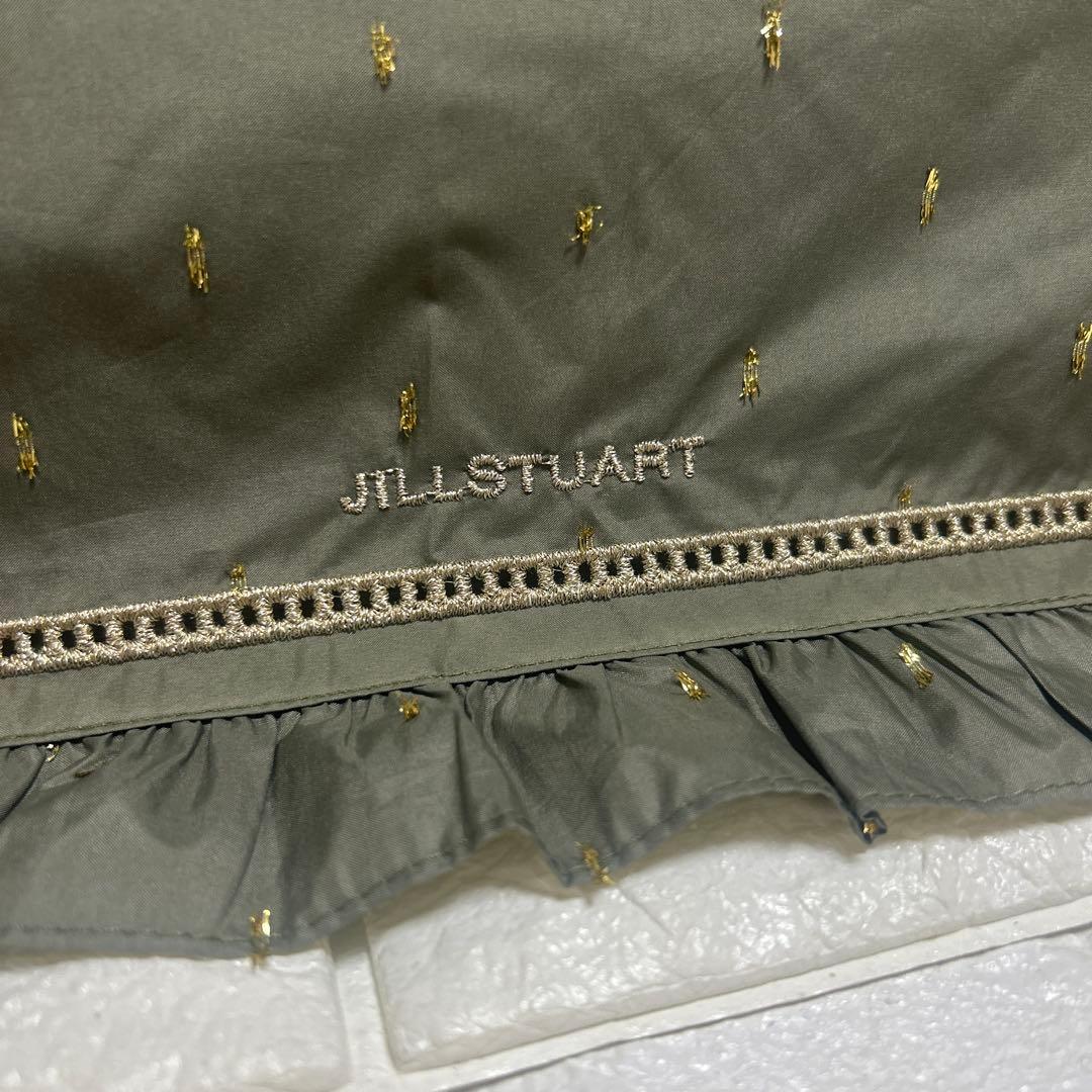新品ジルスチュアート　楽折り日傘　晴雨兼用　一級遮光　カーキ