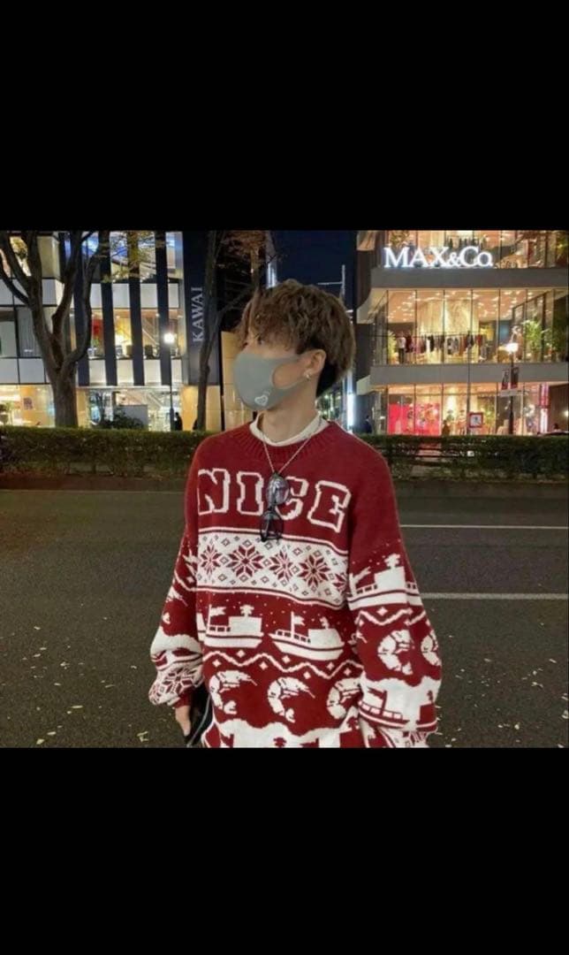 N*様 【コムドットゆうた着用モデル】keboz ニットL 入手困難