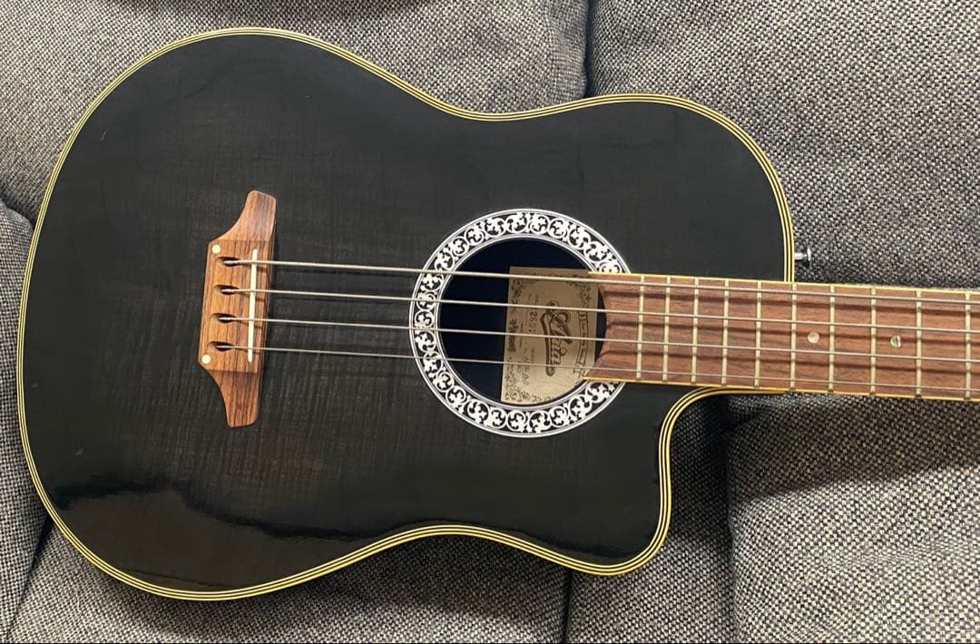 【美品】エレアコ 黒　アコースティックギター　ARIA AMB-50B 年代物