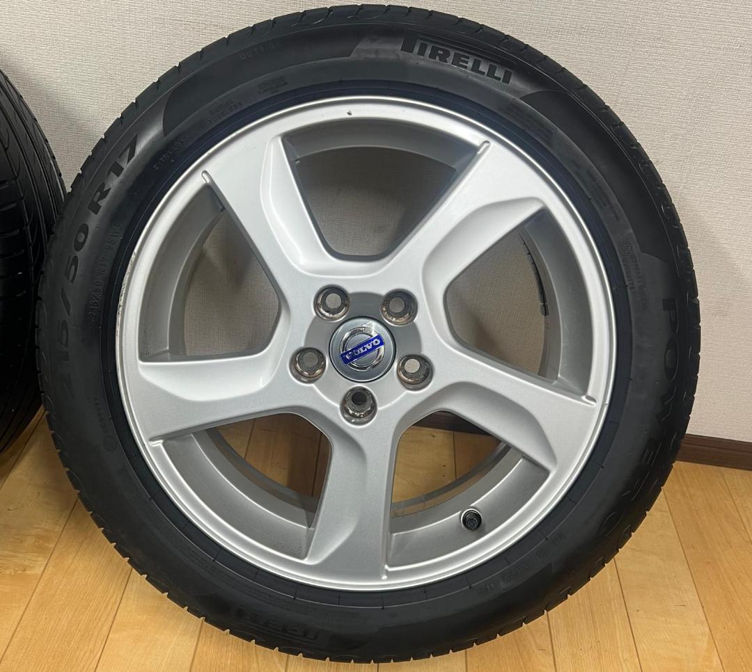 VOLVOホイール 17x7+50 PCD 108 215/50R17 タイヤ