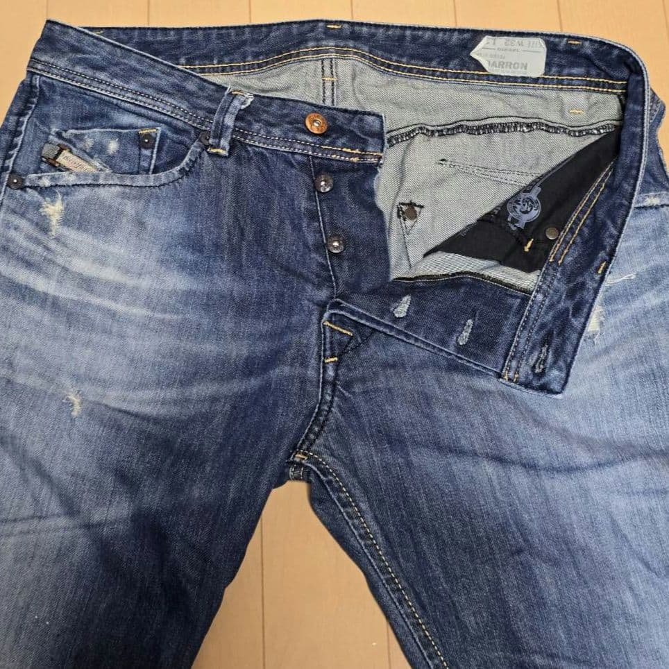 ​【名作】ディーゼル DARRON 0831J W32 濃紺スリム テーパード