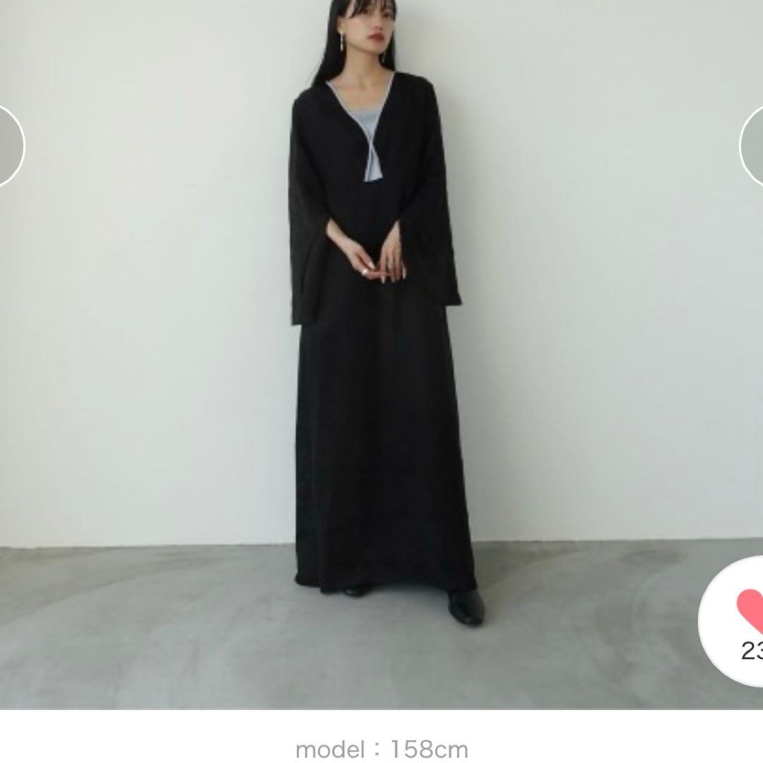 sahara サハラ　Curve Piping Flower Dress