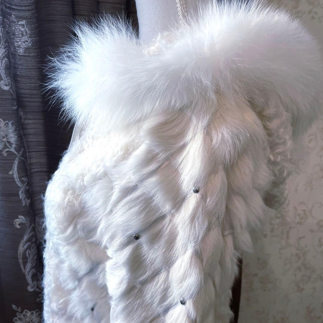 y2k 00s❤︎ ラム　リアルファーフード　アウター