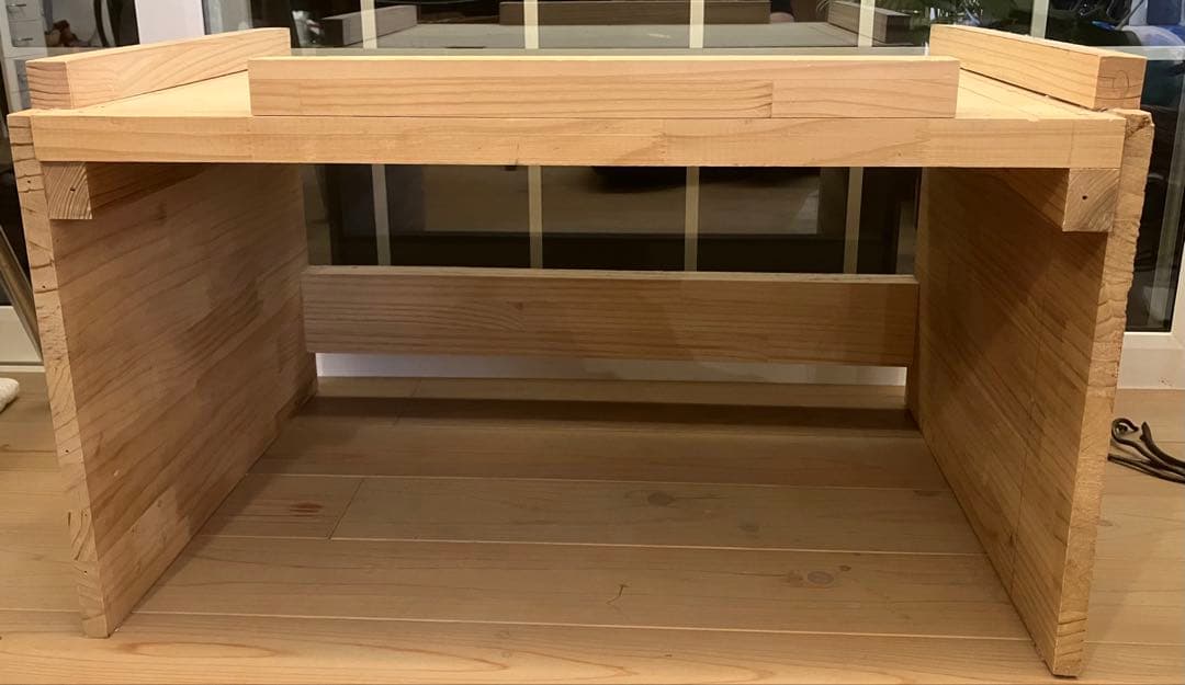 ハンドメイド木製ウッド台 東芝 乾燥機台　衣類乾燥機