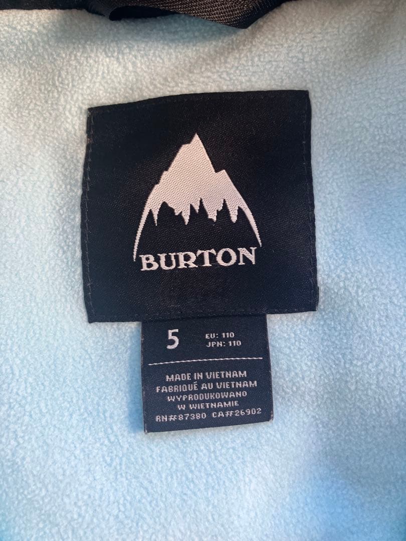 BURTON キッズ110 5歳　スノーブーツセット