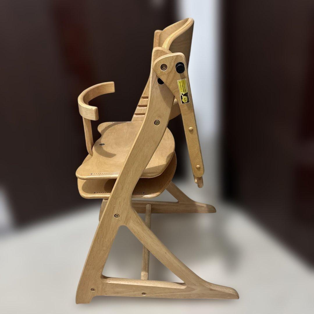 ◆美品◆大和屋 すくすくチェアスリムプラス テーブル＆ガード付 ベビーチェア