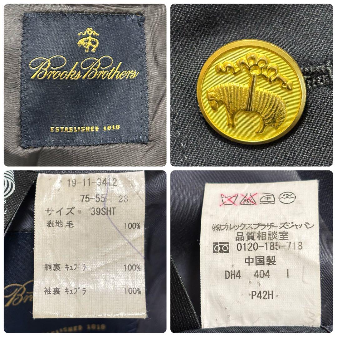 ブルックスブラザーズ 金ボタン 紺ブレ Mサイズ テーラードジャケット ネイビー