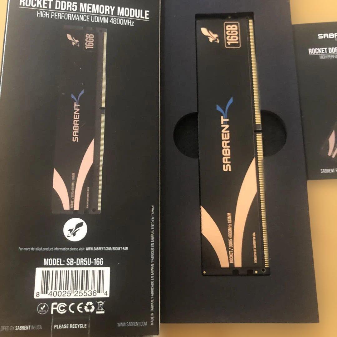 メモリー SABRENT ROCKET DDR5 16GBx2 32GB 4800MHz