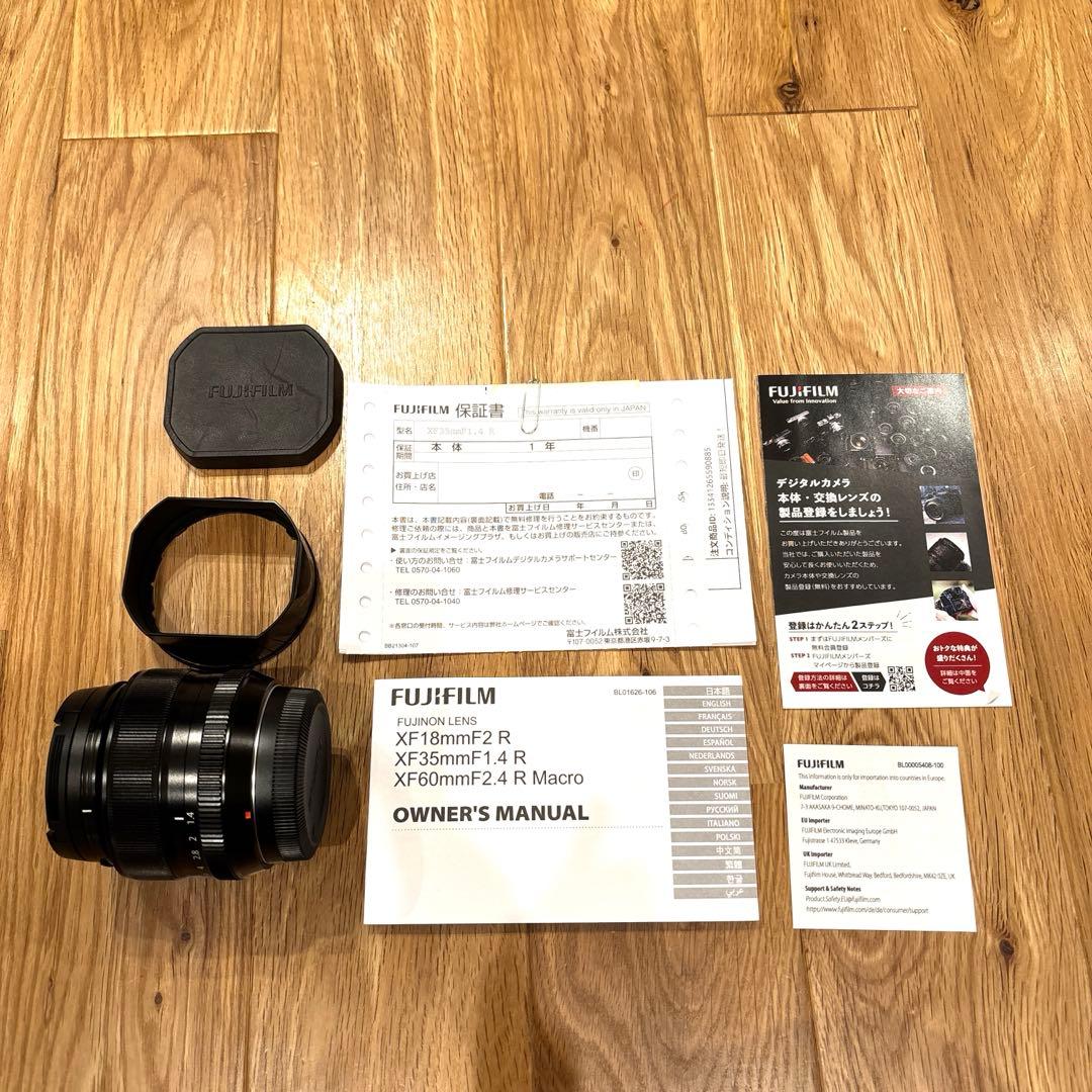 【美品】FUJIFILM XF35mm F1.4 R / 動作良好 / 神レンズ
