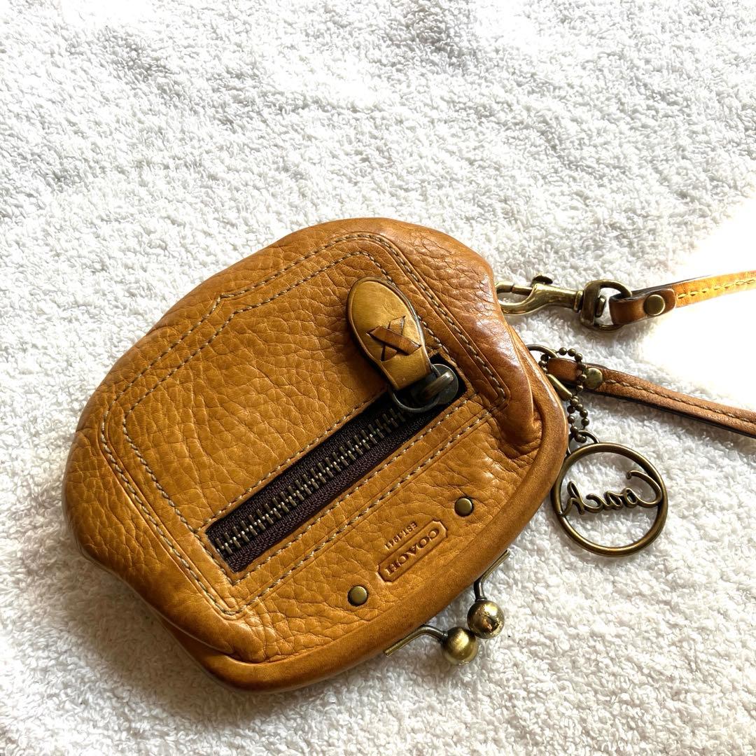 Coach ブラウン がま口ケース